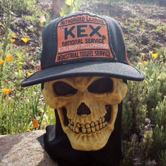 Deadstock Vintage Kex Service Industrial Towel Patch Trucker Hat - Picture 1 of 7